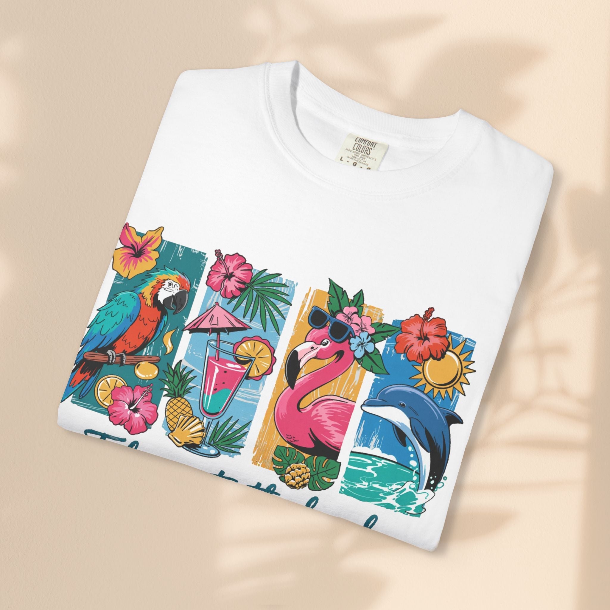 Brush Stroke art - Take Me to the Beach Unisex Garment-Dyed T-Shirt