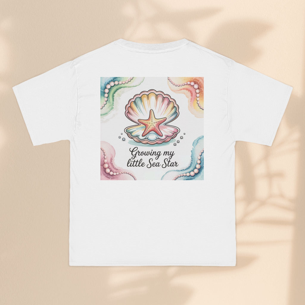 Ocean-Inspired Short-Sleeve T-Shirt - "Growing My Little Sea Star"