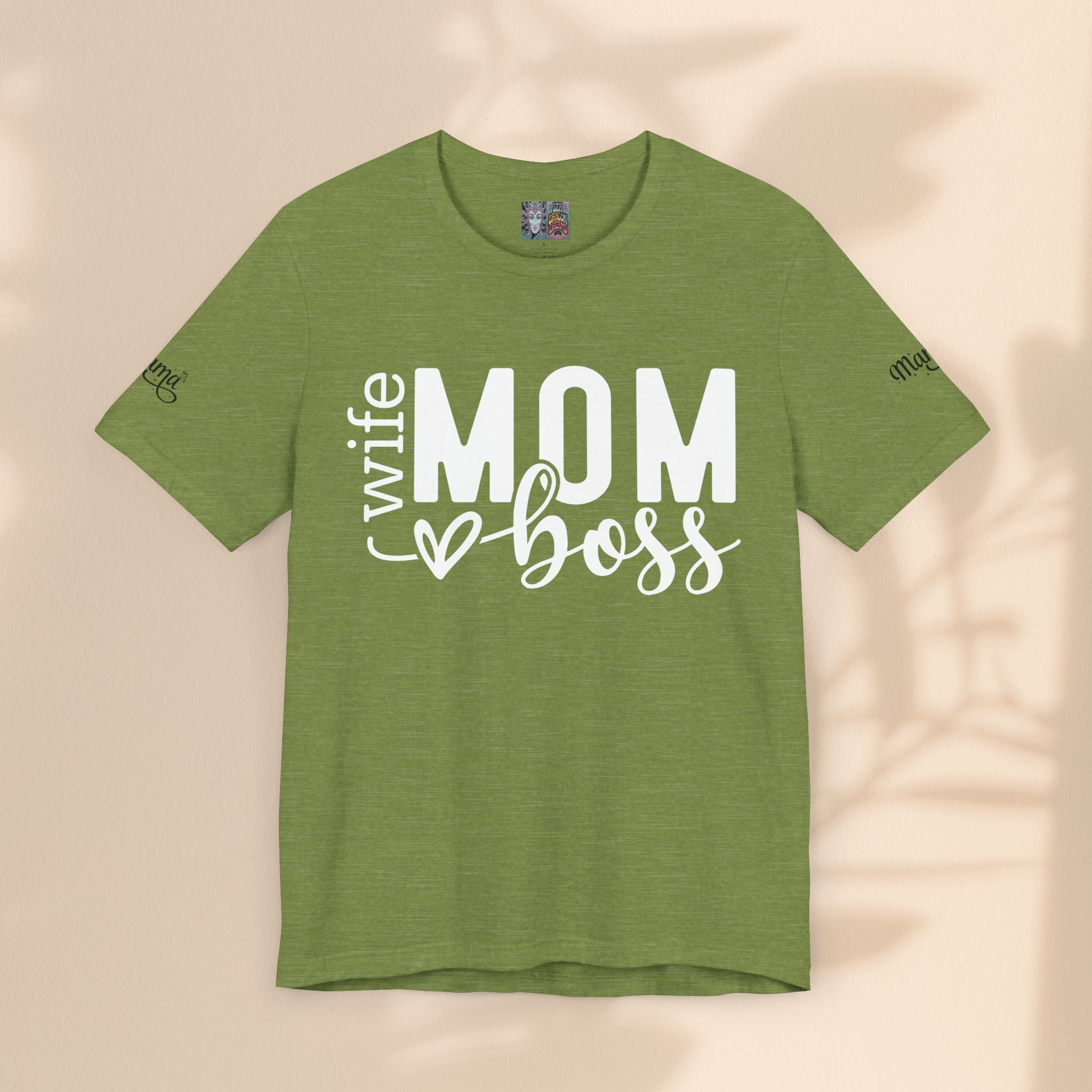 Mom, Wife, Boss Jersey Short Sleeve Tee - Perfect for Casual Everyday Wear