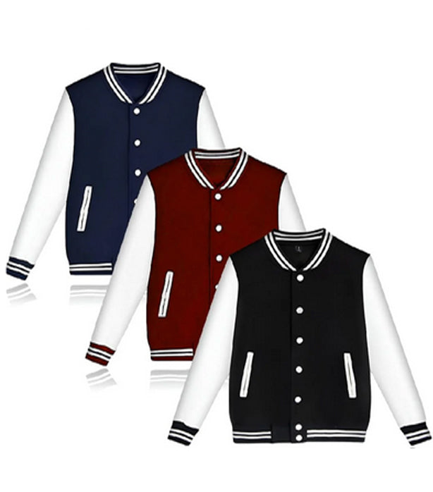 Pack of 3 Ascend Jackets Without Print - Unisex Jacket with 2 Pockets