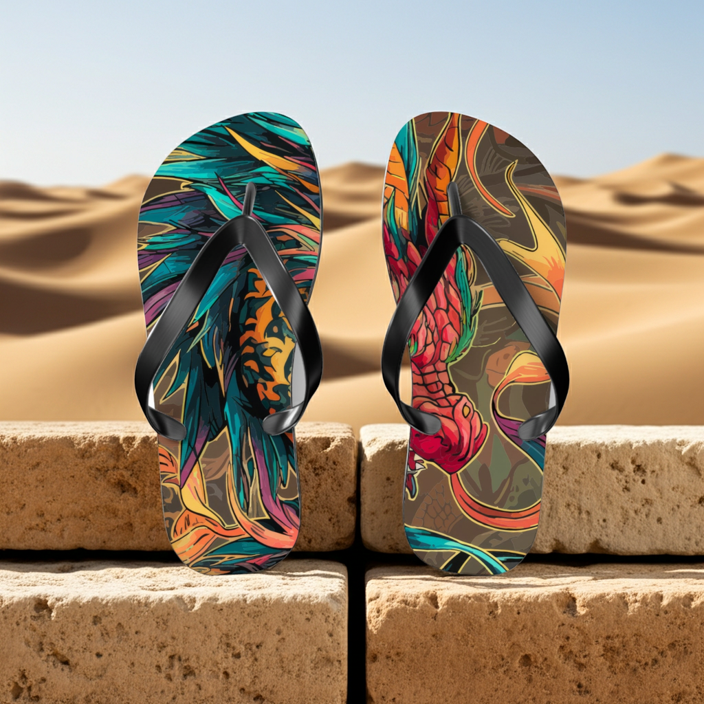 Flip Flops - Fire Dragon