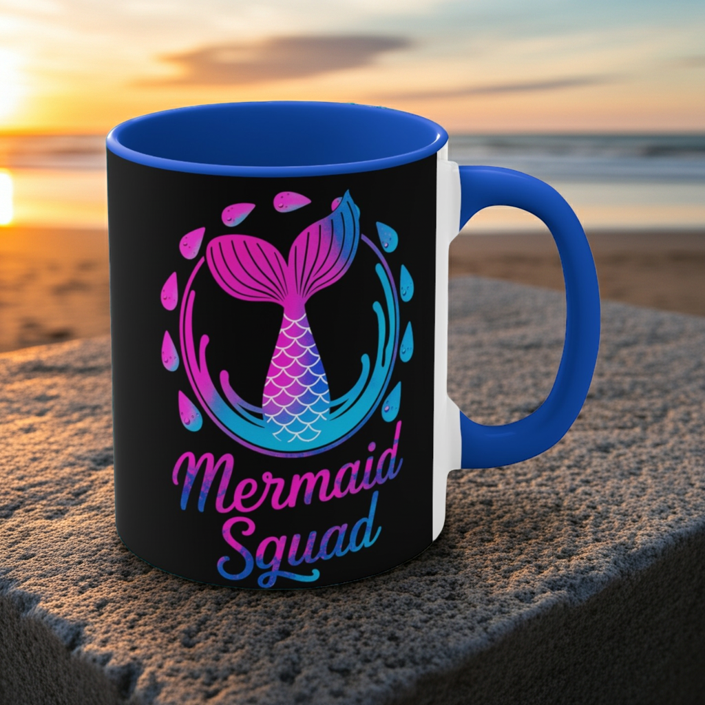 11oz Accent Mug - Mermaid Squad