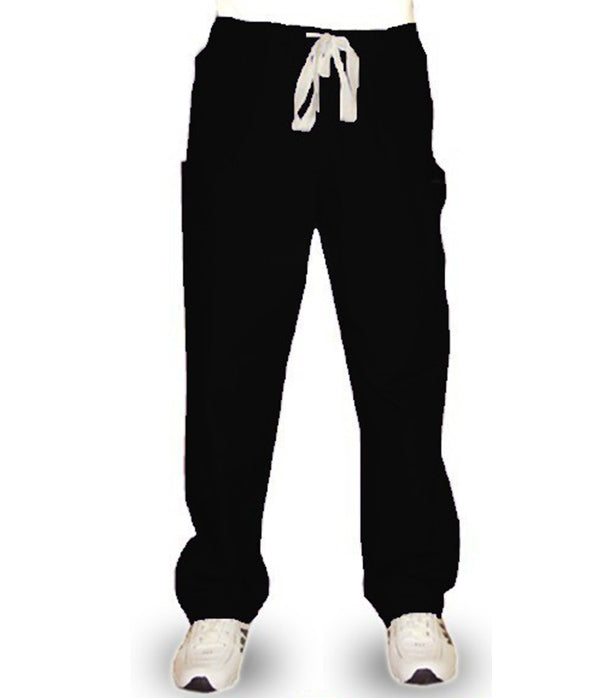 Microfiber Pant 6 pocket 2 side pocket 2 cargo pocket with cell phone pocket 1 back pocket half elastic waistband unisex