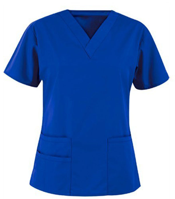 Microfiber Stretch Bravo Top v neck 3 with 1 pencil pocket bravo half sleeve unisex