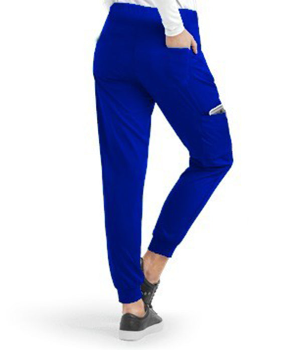 Stretch Unisex Jogger Scrub Pant - 6 Pockets (2 Side, 2 Cargo, 1 Back, 1 Cell Phone Pocket)