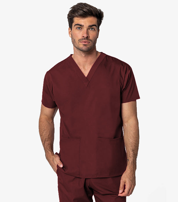 Poplin Unisex Scrub Set - 4 Pockets, Full Sleeves (2-Pocket Top & 2-Pocket Pant)