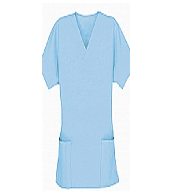 Poplin Women Scrub Top V Neck - 2  Pockets with Pencil Pocket, Half Sleeves