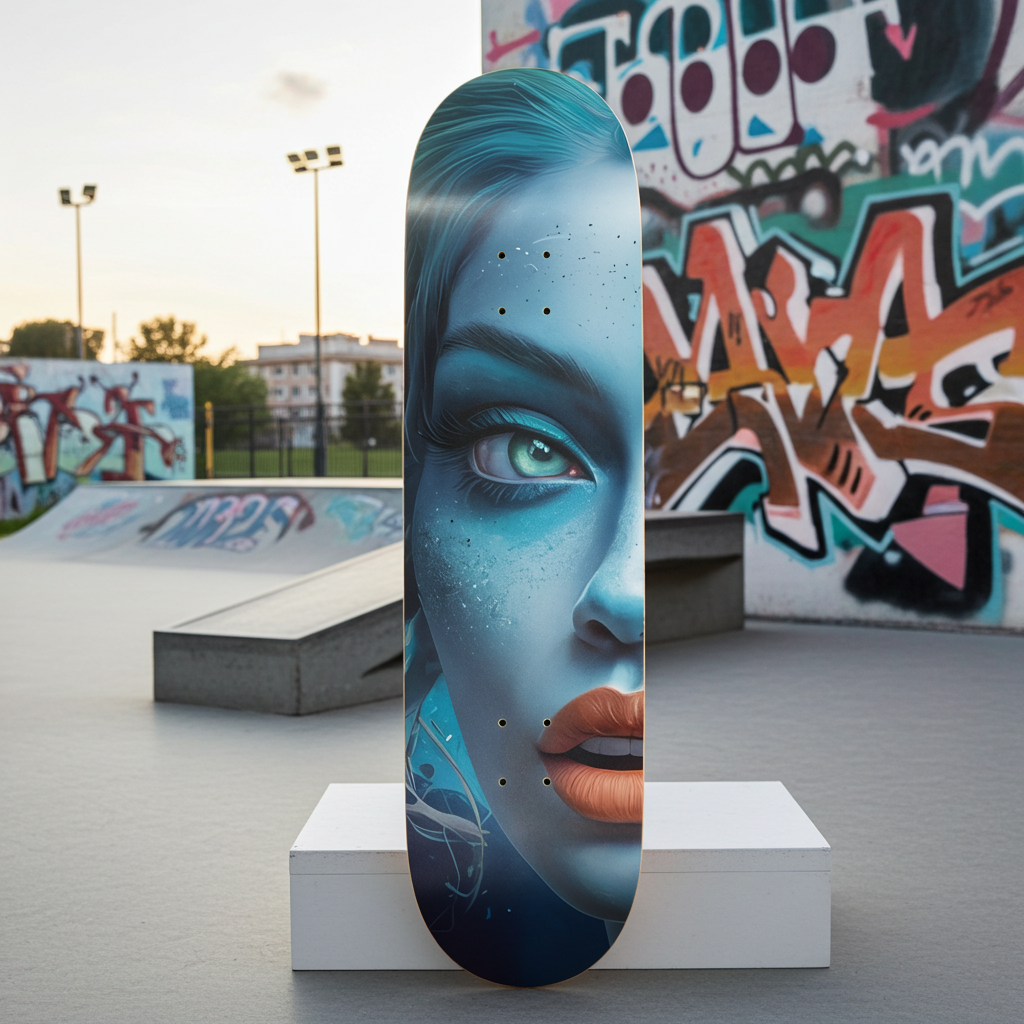 Mermaid Kiss Skateboard – Personalized Fantasy Mermaid Deck
