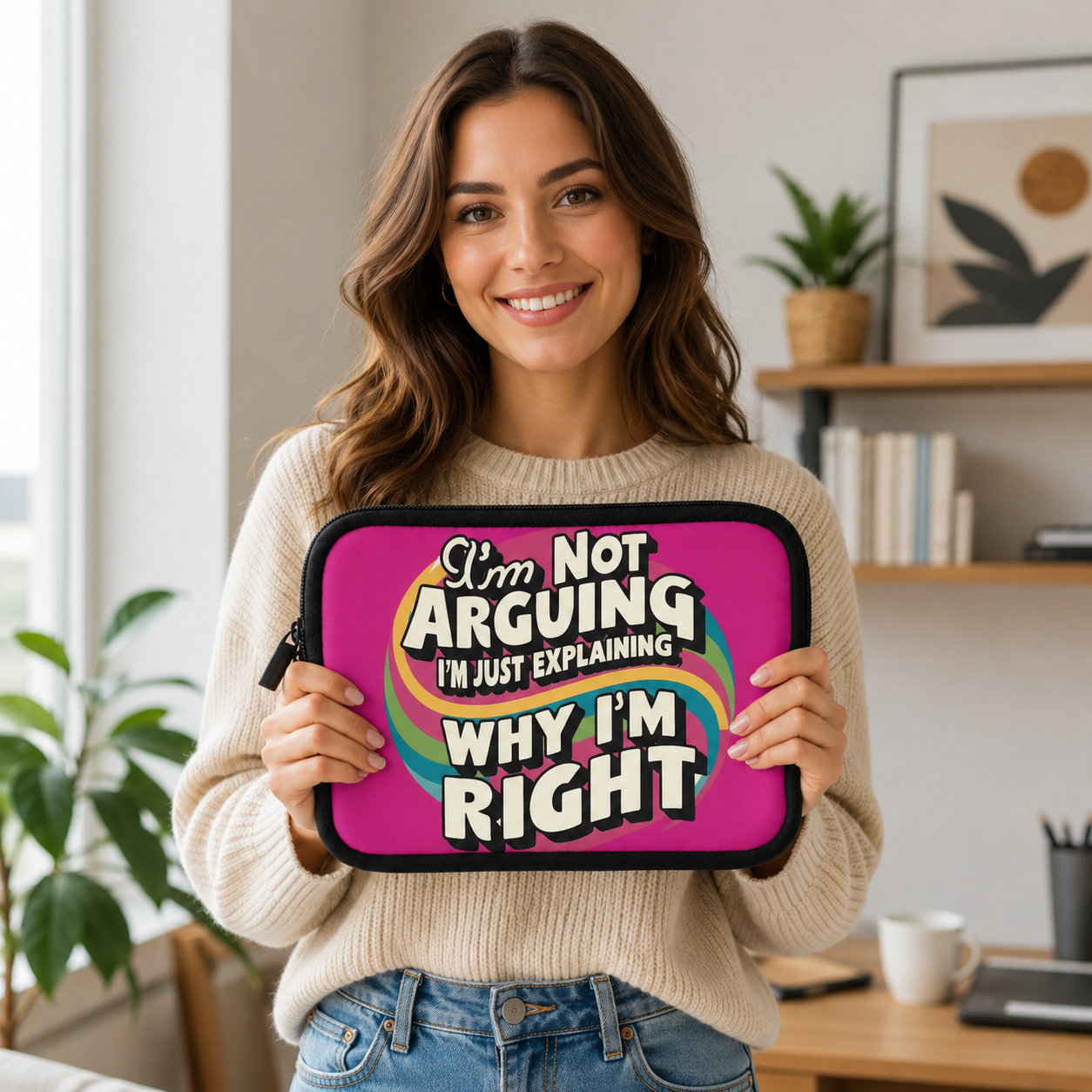 Laptop Sleeve - "I'm Not Arguing, I'm Just Explaining Why I'm Right"