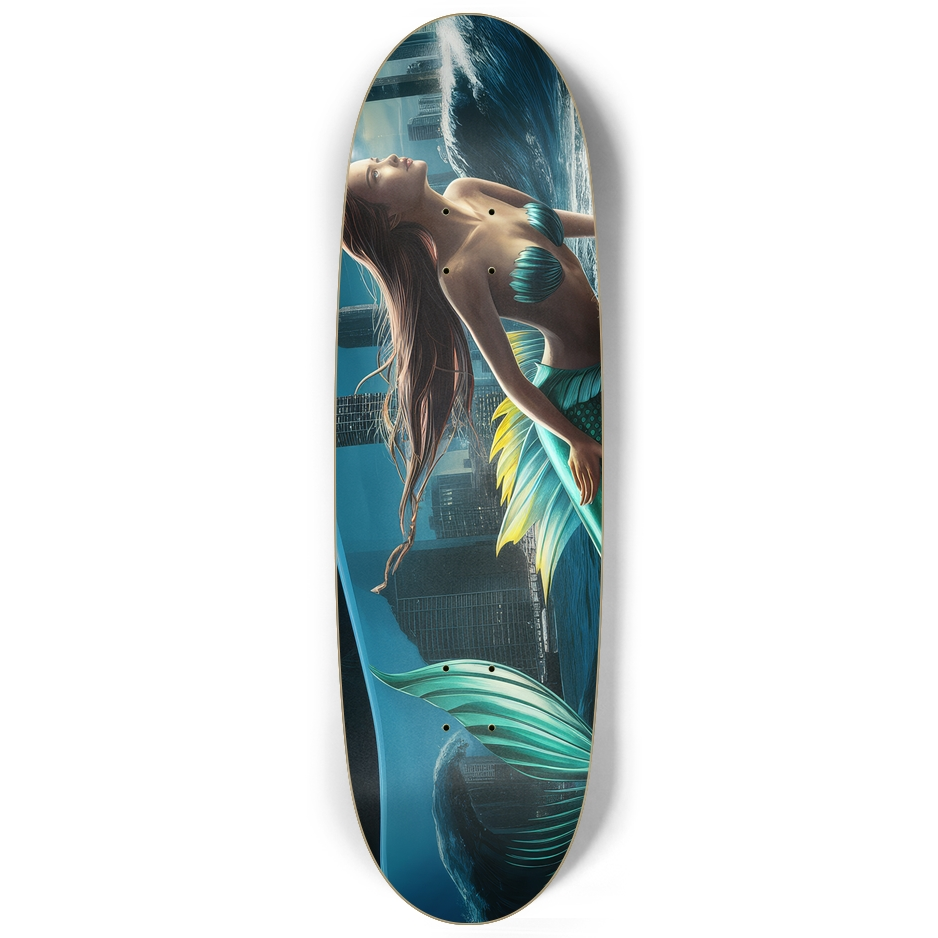 Mermaid Atlantis Skateboard – Lost City Ocean Art Deck