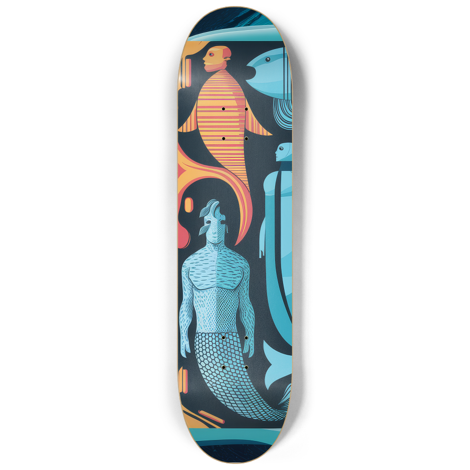 Marine Kin Skateboard Set – 3-Piece Ocean Art Series