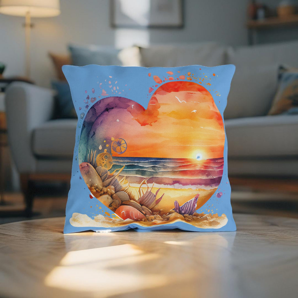 Outdoor Pillows - Beach Heart