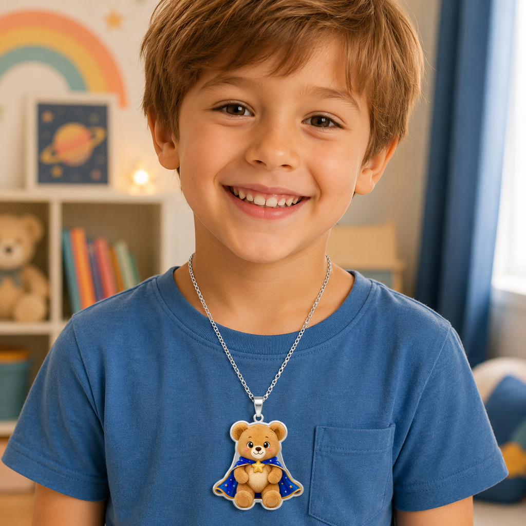 Brave Buddies™ Courage Bear Pendant | Symbol of Hope & Strength