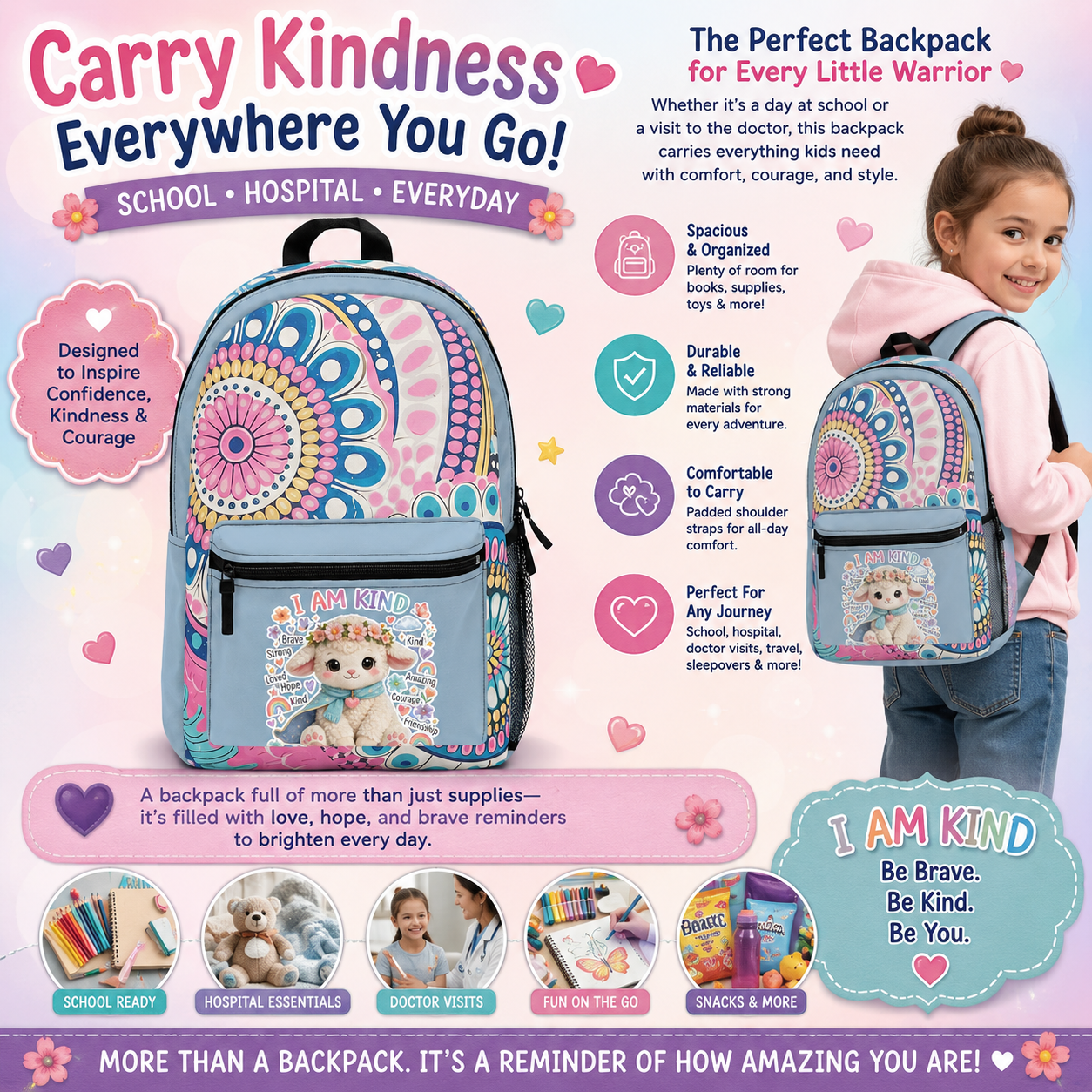 Kind Lamb Backpack — Brave Buddies