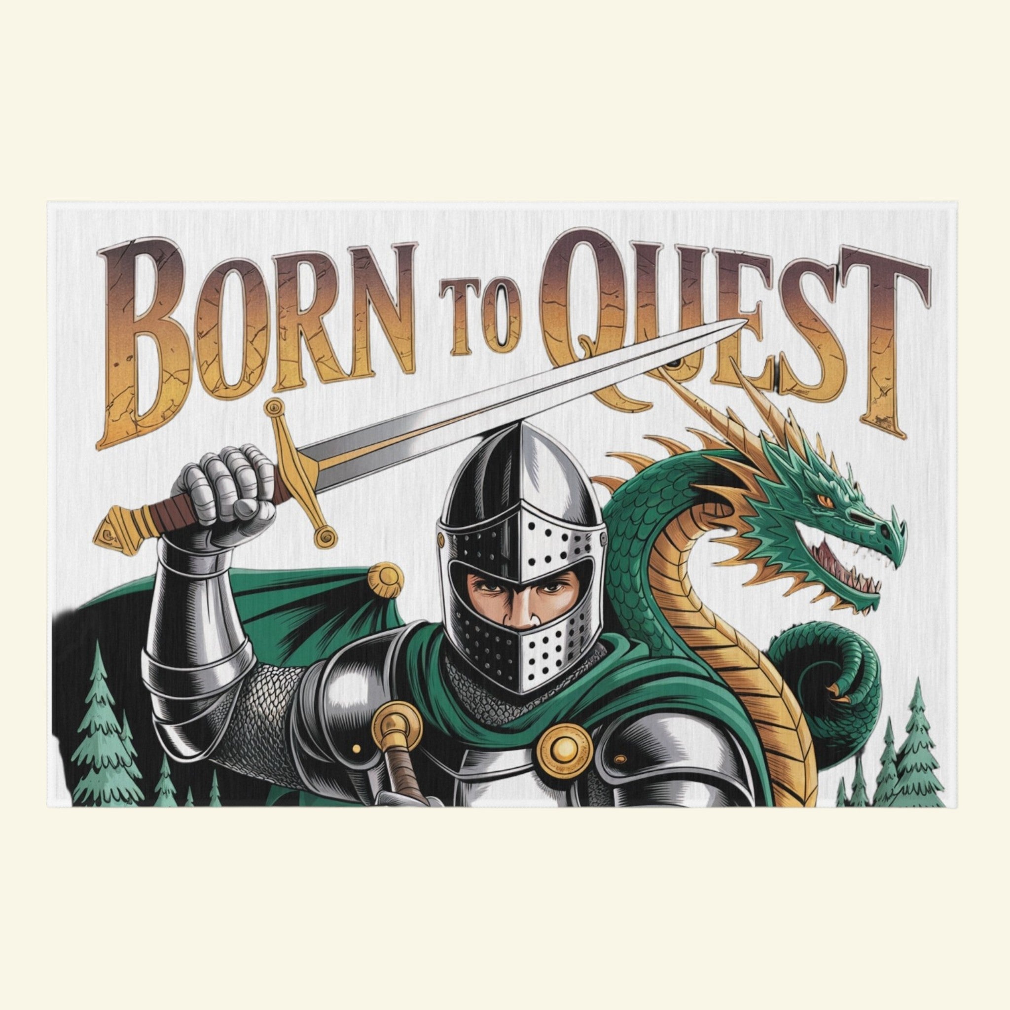 Born To Quest Outdoor Dragon Rug