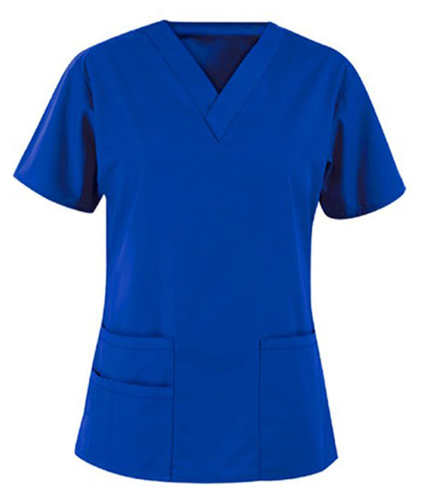 Poplin Unisex Bravo Scrub Top  V Neck - 3 Pockets with 1 Pencil  Pocket, Half Sleeves