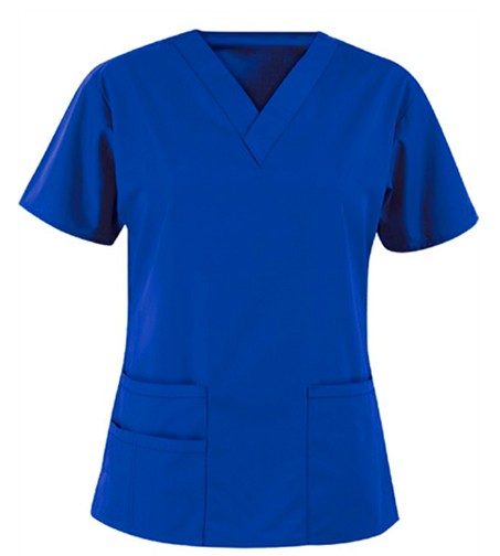 Stretchable Bravo Top v neck 3 with 1 pencil pocket bravo half sleeve unisex