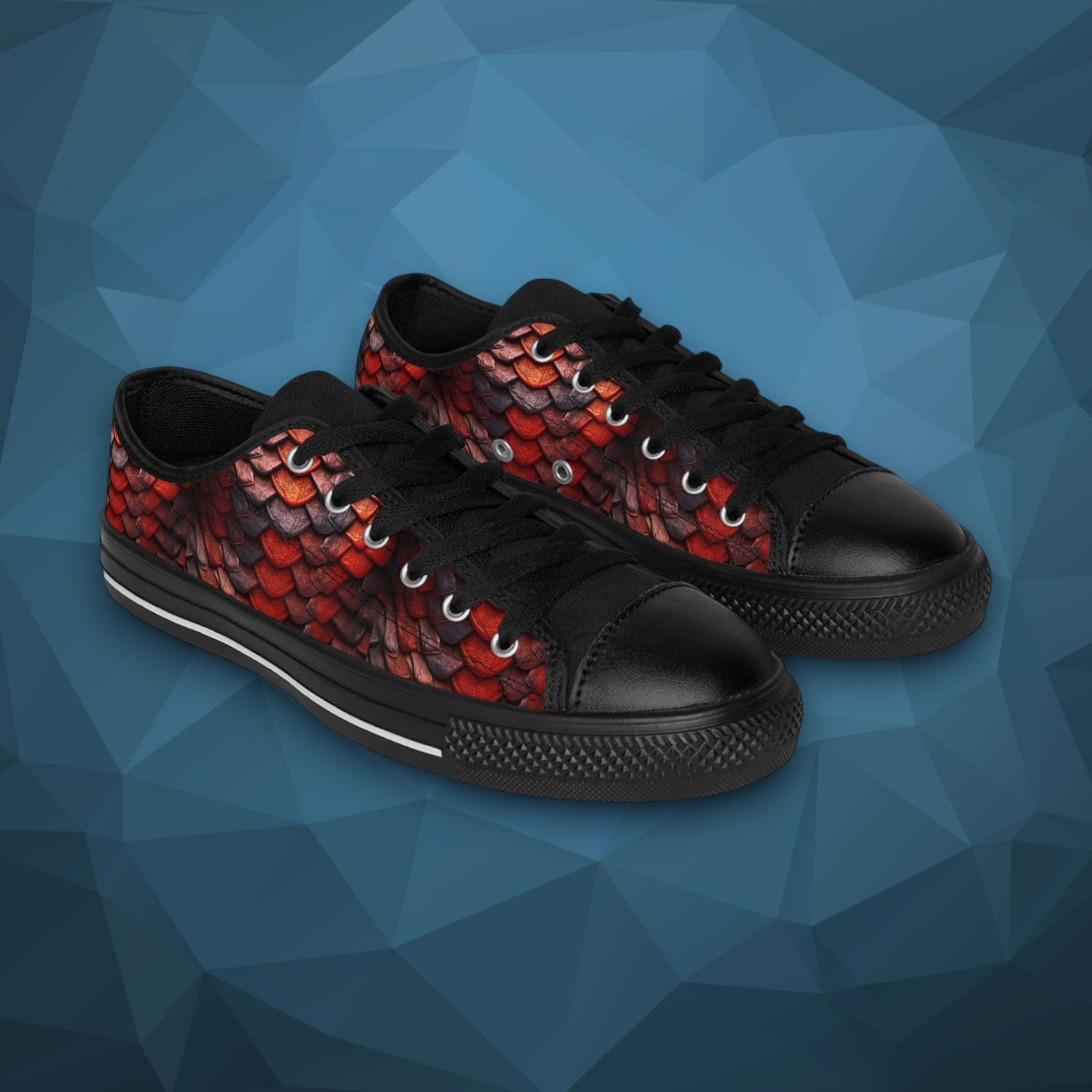Men's Sneakers - Brown Dragon Scales