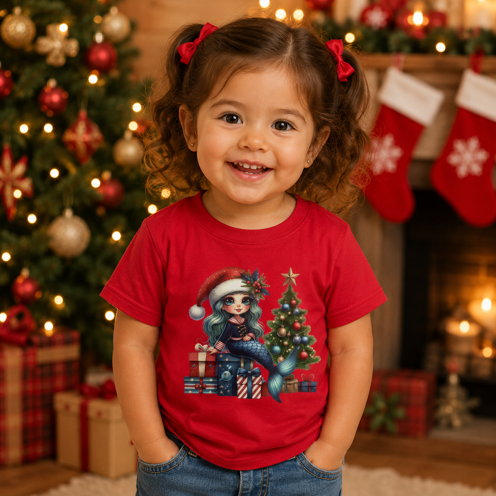 Mermaid Christmas - Infant Fine Jersey Tee