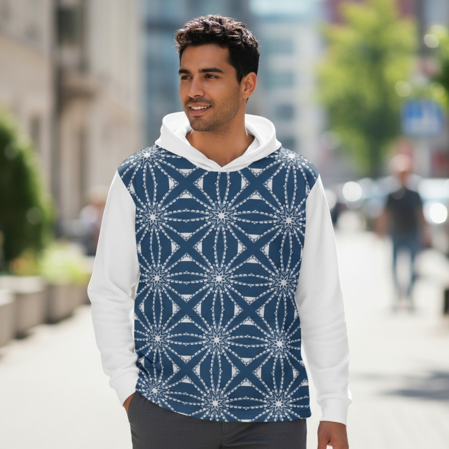 Men's Sports Warmup Hoodie - Compass