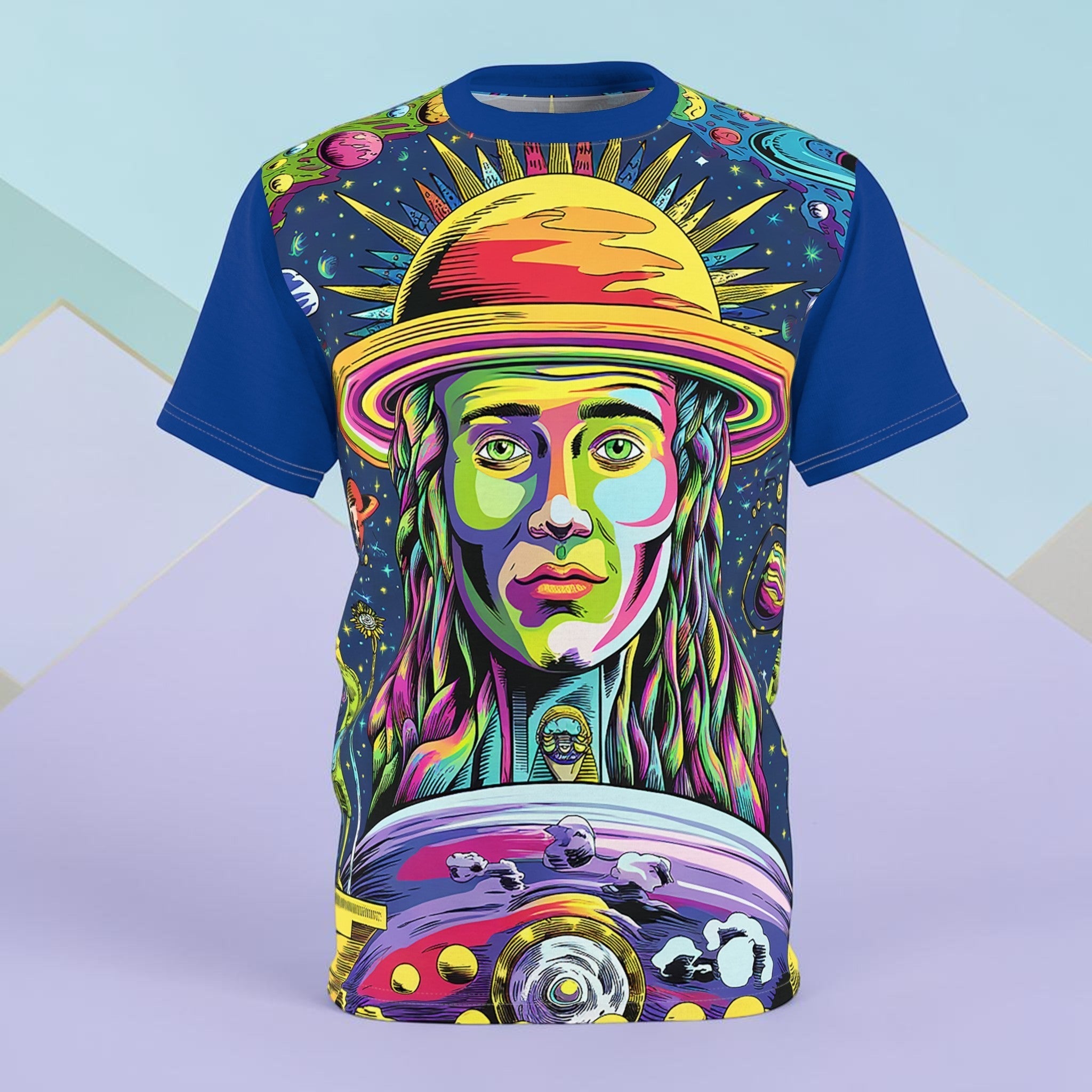 Cosmic Sun & Planets Unisex Graphic T-Shirt