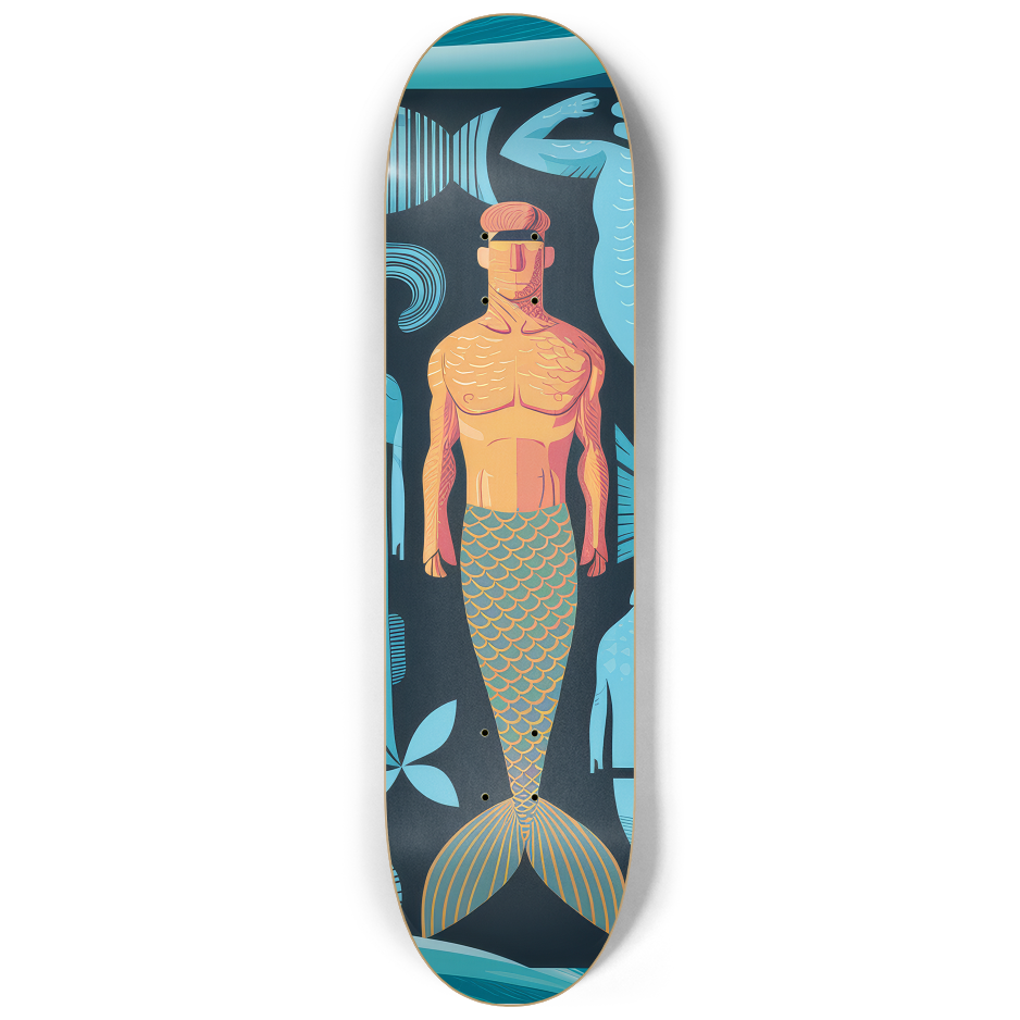 Marine Kin Skateboard Set – 3-Piece Ocean Art Series