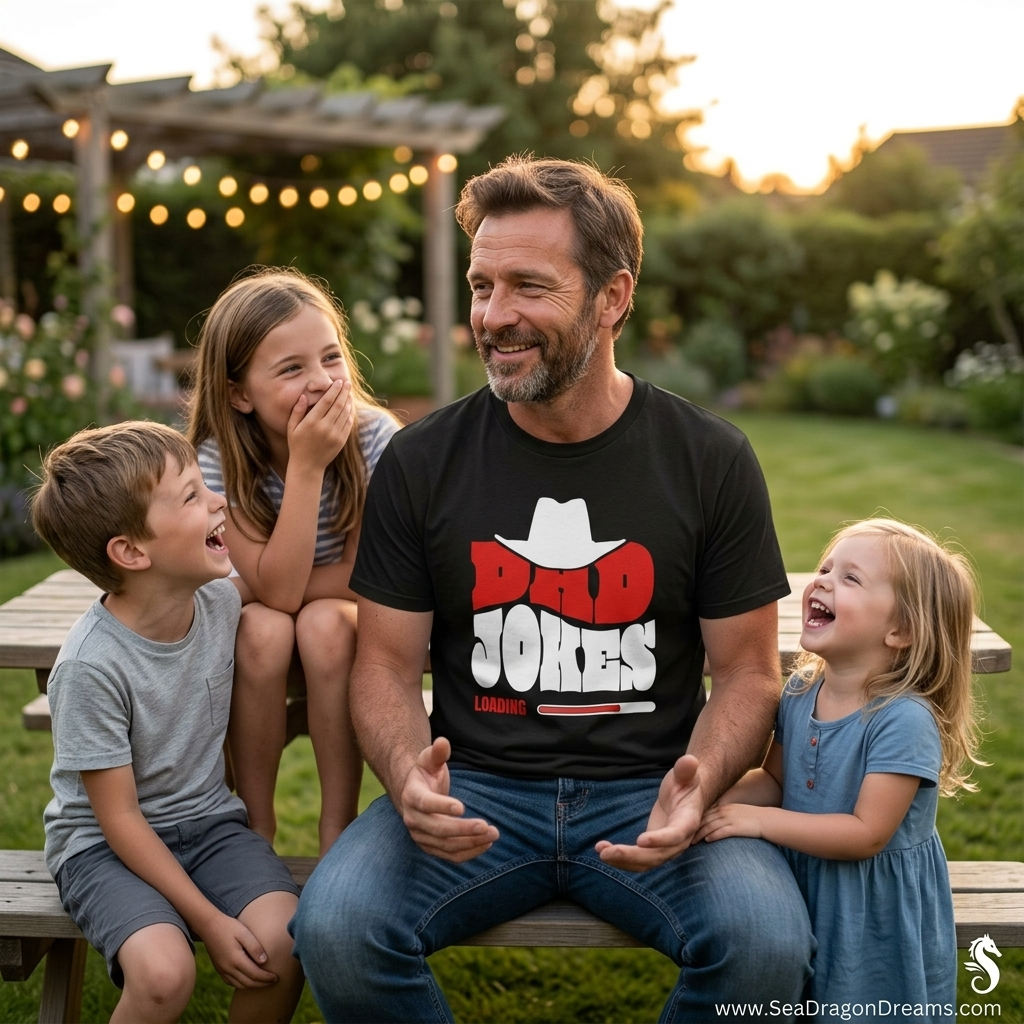 Funny Dad Jokes T-Shirt - Garment-Dyed Humor Tee
