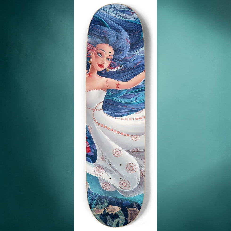 Mermaid Dance Skateboard – Mermaid Art Deck