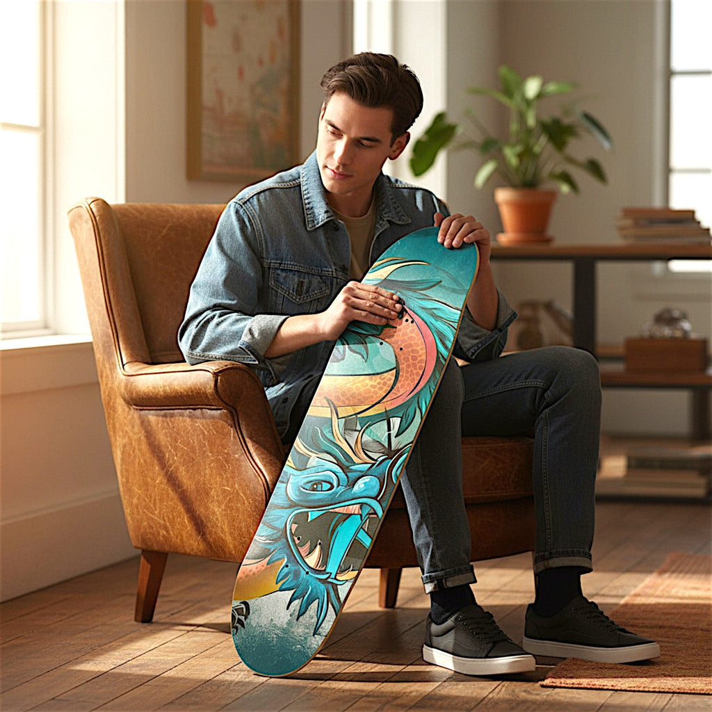 2 Skateboard Series Art - Draconic Canvas