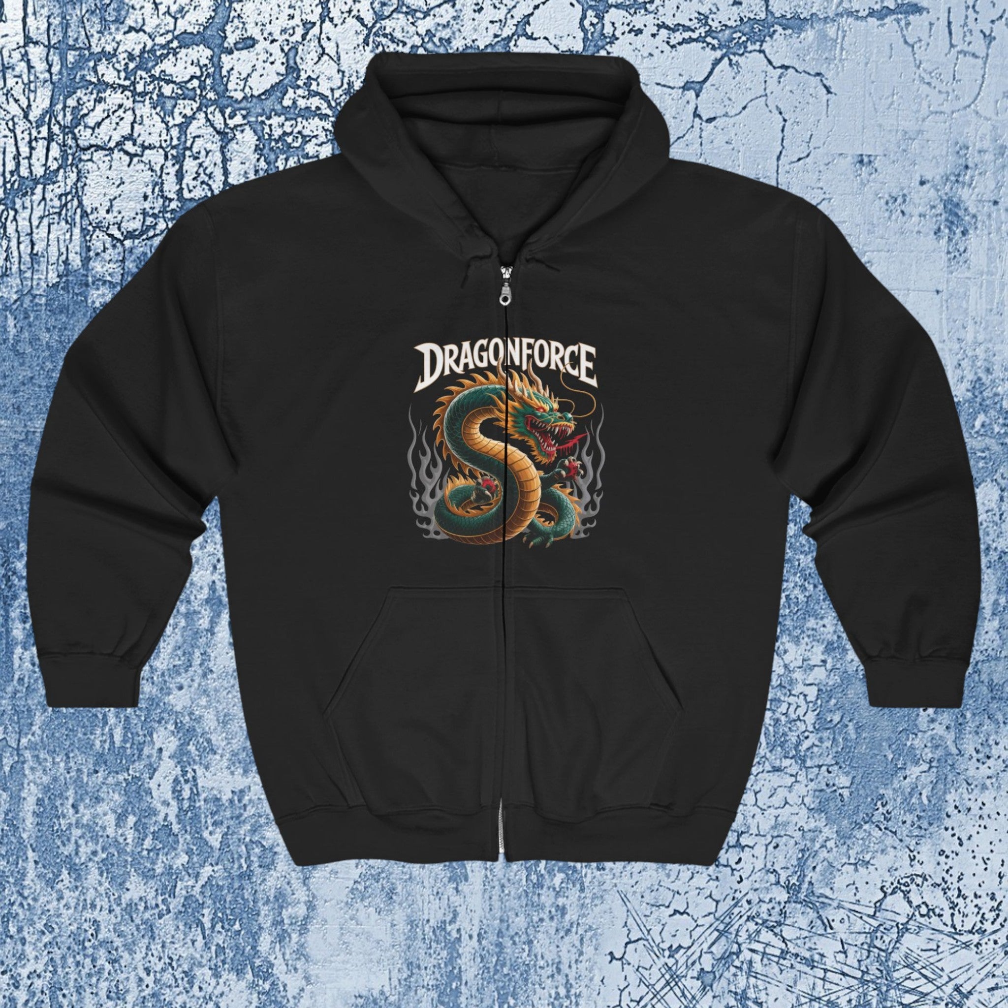 Dragon Force - Unisex Heavy Blend™ Full Zip Hooded Sweatshirt