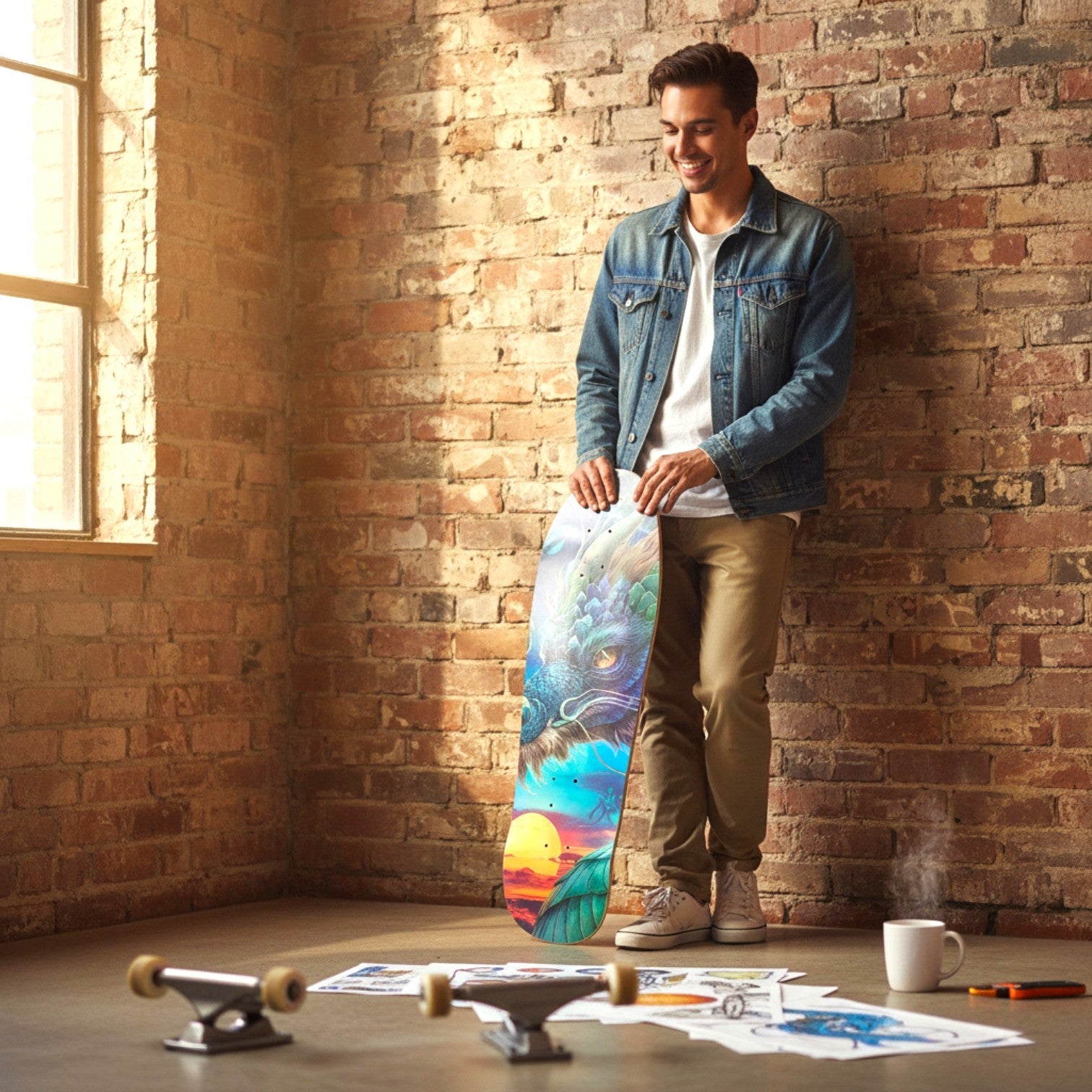 Custom Dragon Power Skateboard – Personalized Dragon Deck