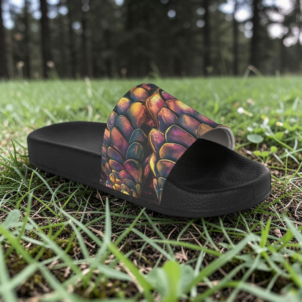 Mermaid & Dragon Scale Women's Slide Sandals — Beach Slides