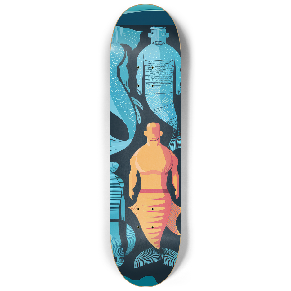 Marine Kin Skateboard Set – 3-Piece Ocean Art Series