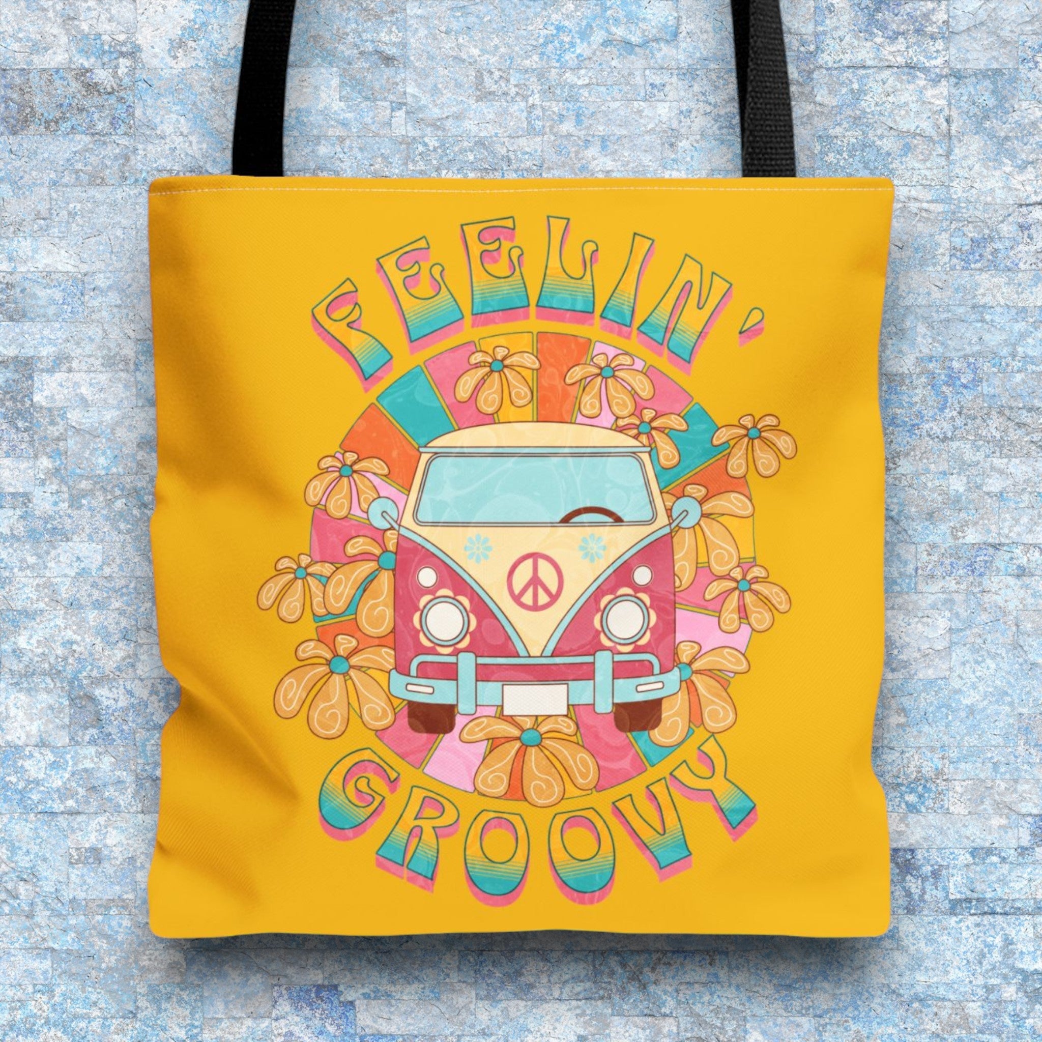 Feeling Groovy Peace Tote Bag