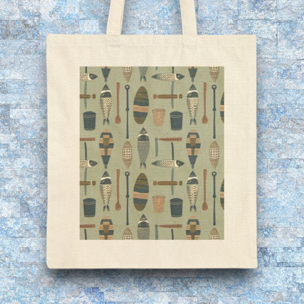 Fish Line Tote Bag