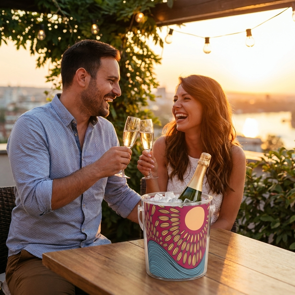 Ice Bucket Set - Happy Is Here