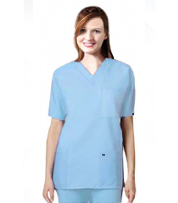 Poplin Unisex Scrub Set - 9 Pockets, Half Sleeves (3-Pocket Top & 6-Pocket Pant)