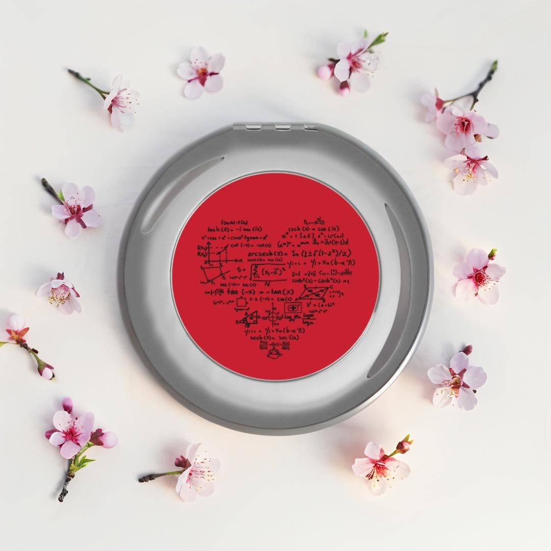 Compact Travel Mirror - Love Math