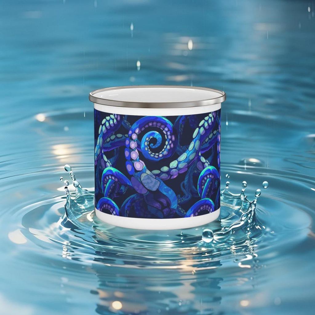 Enamel Camping Mug - Octopus Delight