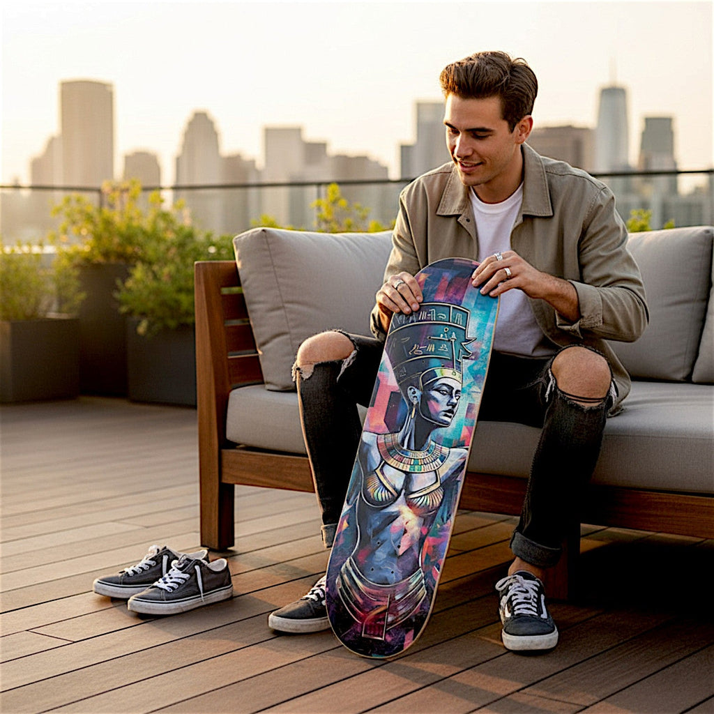 Isis Skateboard – Egyptian Goddess Art Maple Deck