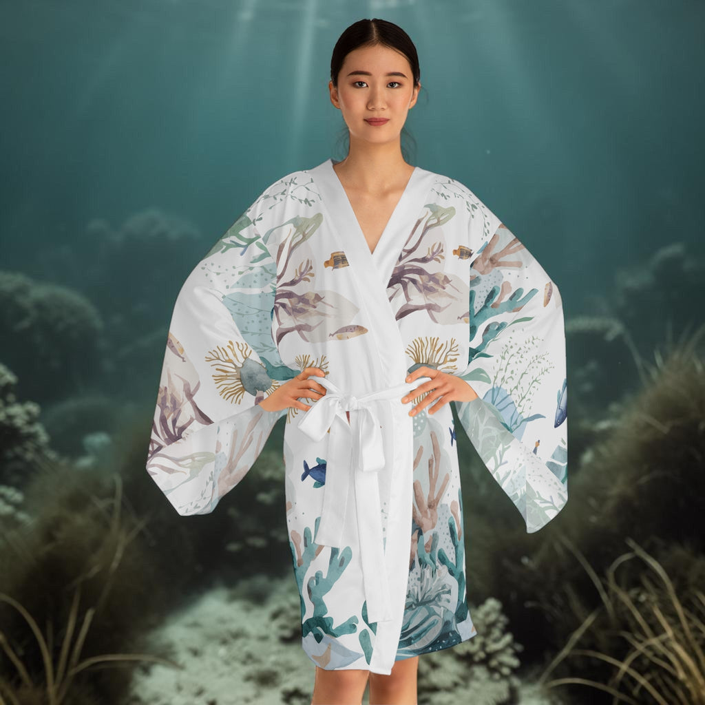 Ocean Scene Kimono – Flow with the Tide