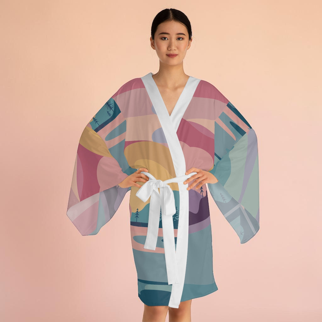 Pastel Scene Kimono – Dream in Soft Color