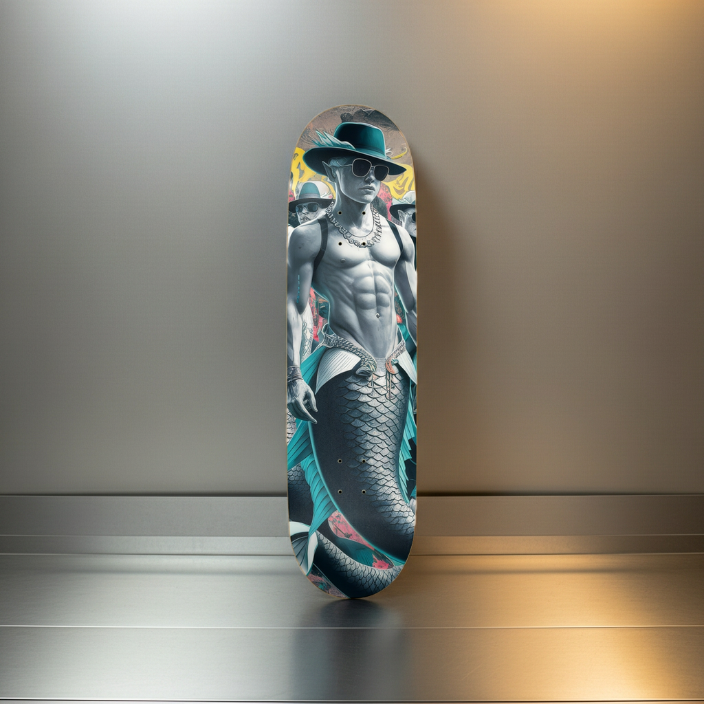 Dope Merman Skateboard – Fantasy Ocean Deck