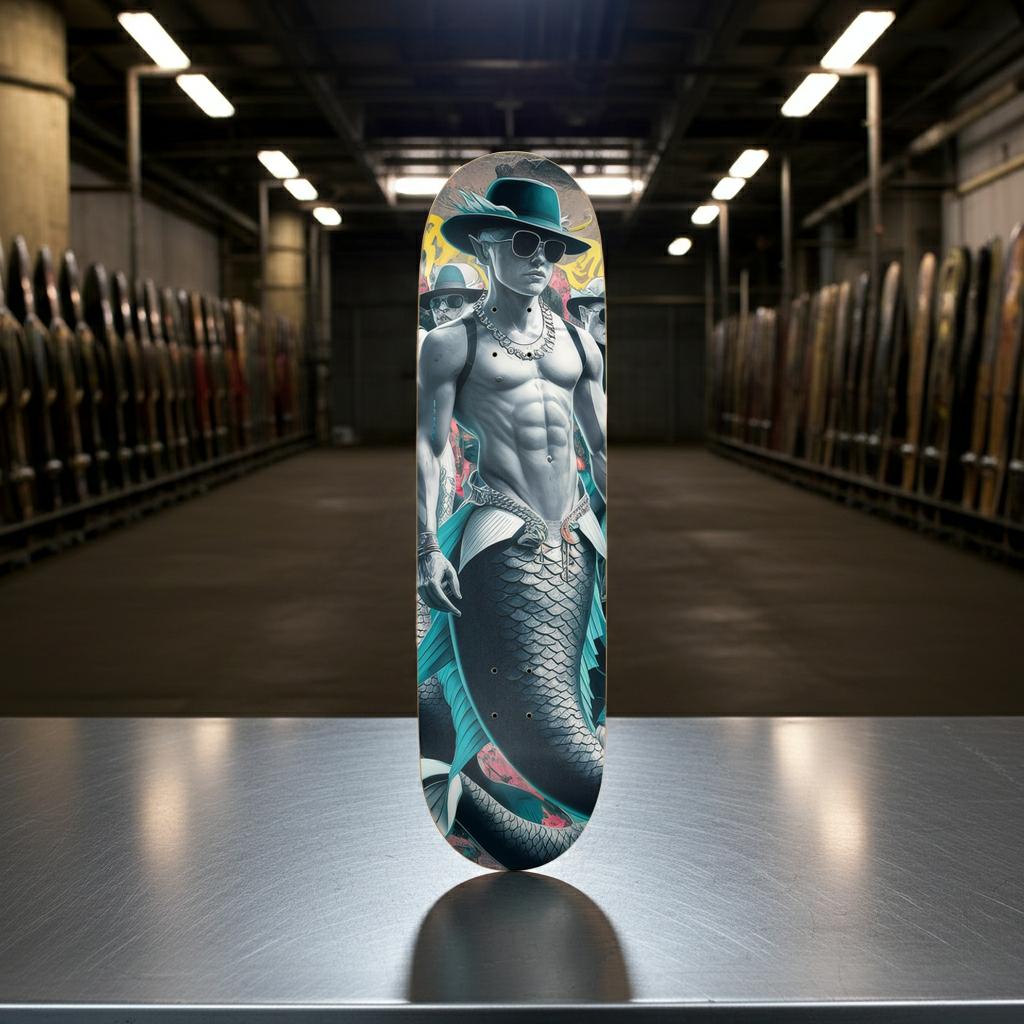Dope Merman Skateboard – Fantasy Ocean Deck