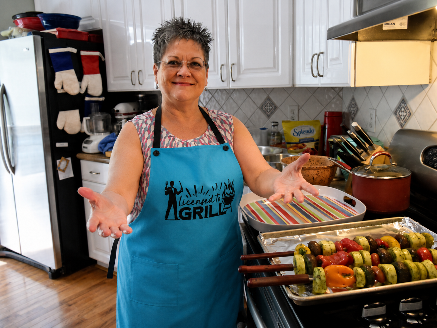Licensed To Grill Apron – Funny BBQ Gift