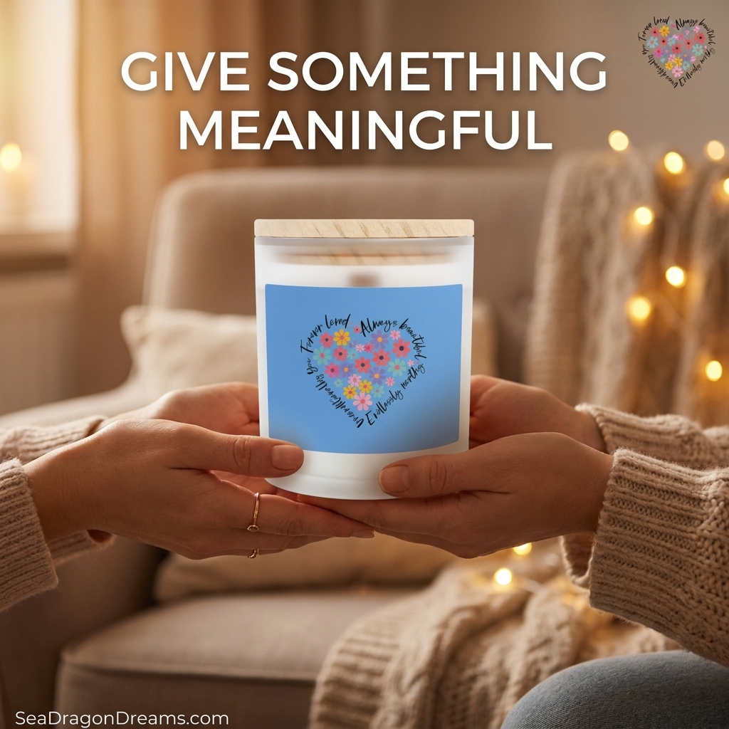 Candle - Frosted Glass Candle, 11oz 'Forever Loved'