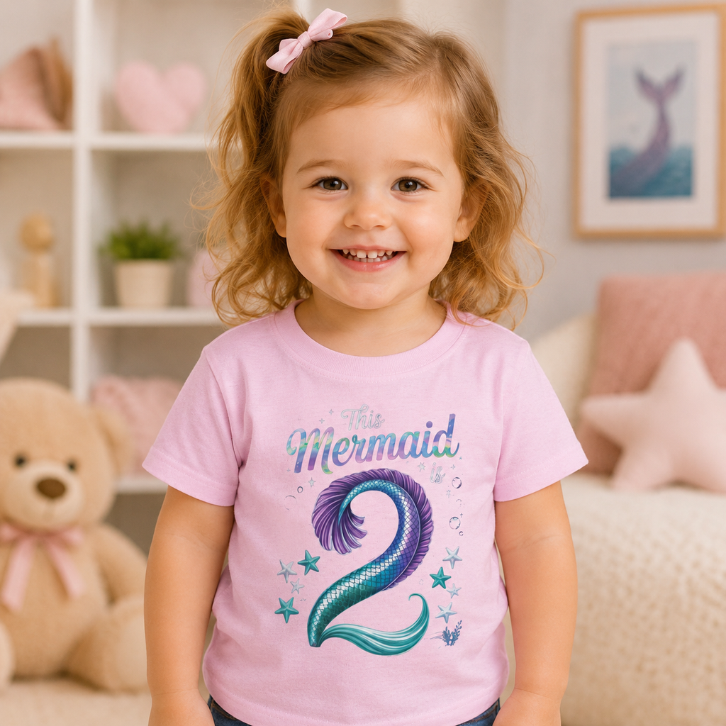 2 year old Mermaid Toddler T-Shirt