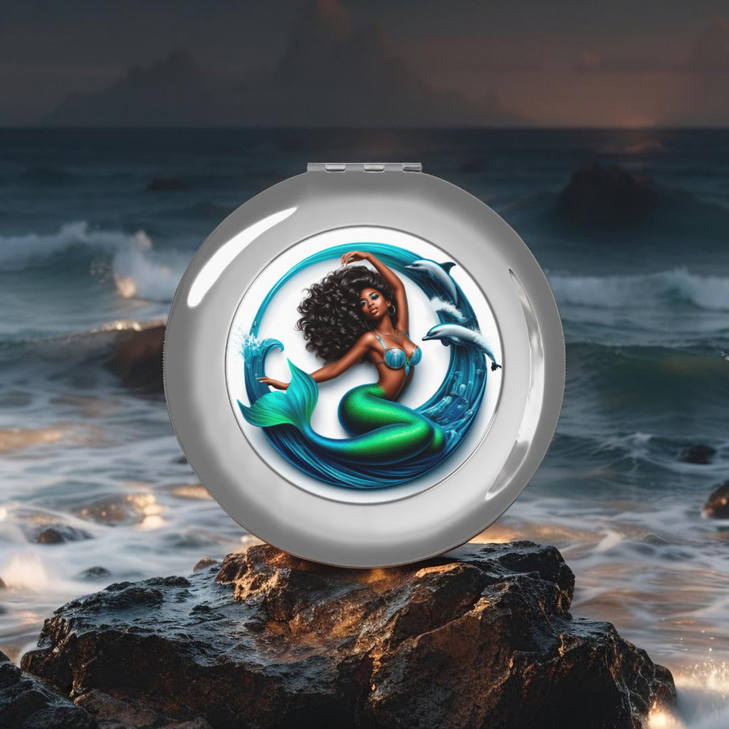 Compact Travel Mirror - Mermaid Mirror
