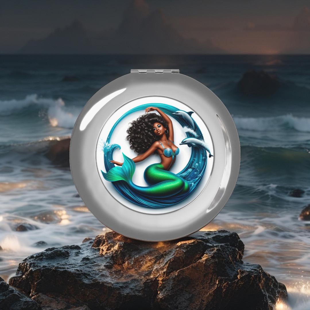 Compact Travel Mirror - Mermaid Mirror