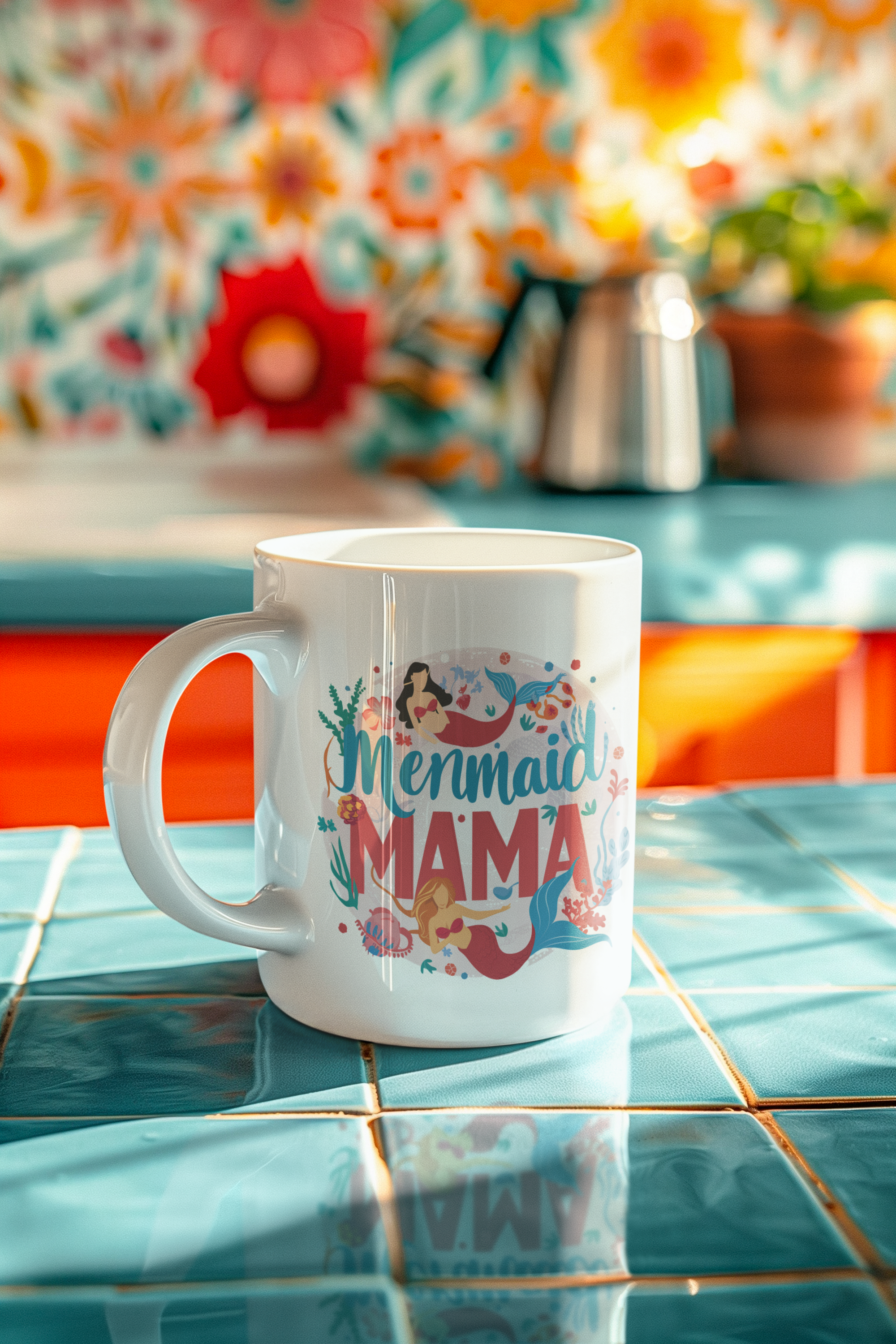 Mermaid Mama Mug – Ocean Lover Mother’s Gift